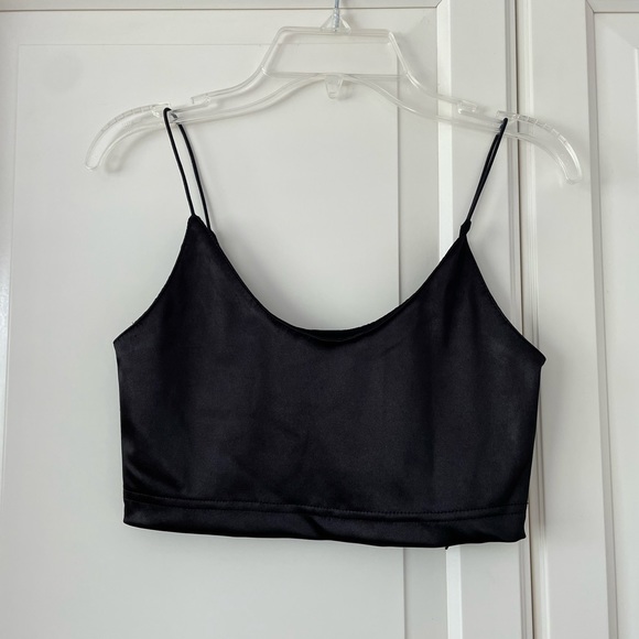 Urban Outfitters Out From Under Mi Amor Luxe Satin Crop Top - Picture 2 of 2